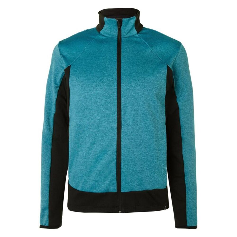 Colmar Mens Two-tone Stretch-jersey Zip-up Sweatshirt Medium Baltico/Black